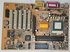 Elitegroup P6VXAT Sockel 370 retro Mainboard + Tualatin Celeron 1200MHz + 512MB