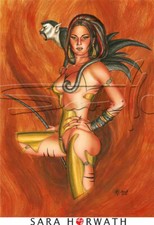 Herbstfeuer Amazone affe 010_ Kunstdruck v.SARA HORWATH *certifiziert, signiert 