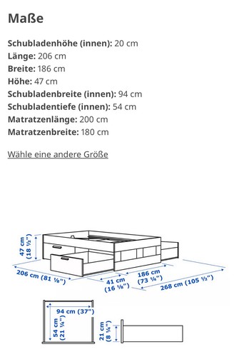 Ikea bett brimnes - ikea-bett, 160x200