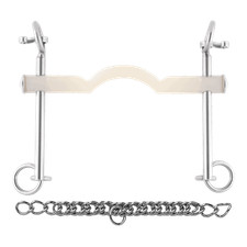 Sprenger Nathe Kandare 15 mm mit Zungenfreiheit und langen Anzügen Thermoplast