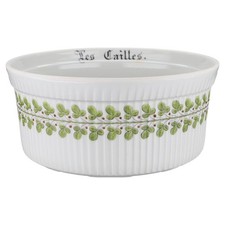 Auflaufform rund groß Les Cailles Doppelkranz Porcelaine d´Auteuil Chambord