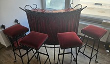 Wunderschöne Theke / Bar  Empfangstheke schmiedeeisern Kunstschmied Retro