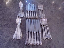 Schönes barockes Silberbesteck 12 Personen 36 Teile Tafelbesteck ESM 90er