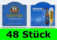 48 Stück Bierdeckel Erdinger Alkoholfrei Weissbräu Erding Party Bar Theke Typ 2