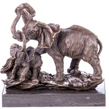 Bronzefigur Skulptur Elefant