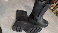 Damen Stiefel Schwarz Echte