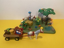 Playmobil 5457 Country Ponykoppel & Ponywagen Pony Kinder Pflanzen Tiere