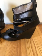 Neuwertige Miss Sixty Leder Keil Highheels