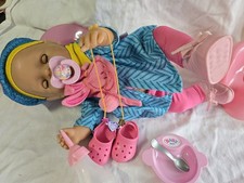 Konvolut  Baby Born Puppen ZAPF XL Paket Kleidung Töpfchen  usw.