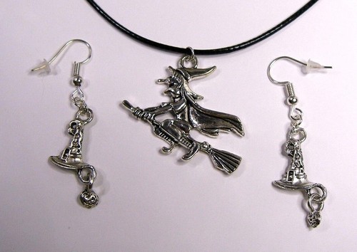 Halloween kette ohrringe set - kette,