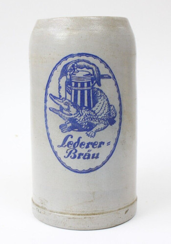 Antiker bierkrug lederer - antiker,