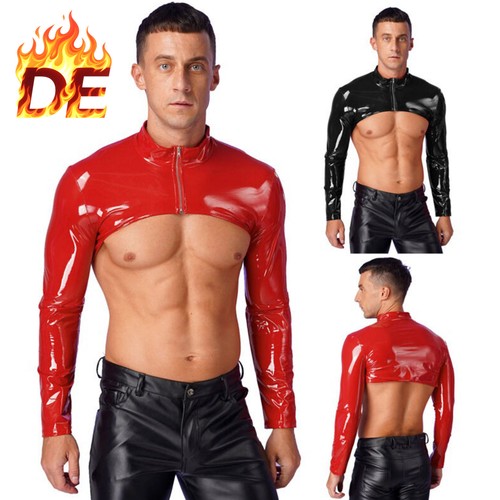 Herren langarm tops wetlook - langarm,