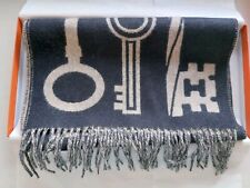 Neu! Hermès Hermes Schal Casaque Porte-Clefs Hermès marine / beige