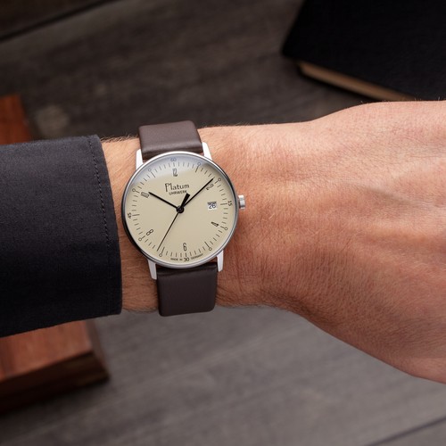 Bauhaus herrenuhr platum - herrenuhr,