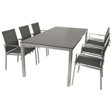 Gartengarnitur Edelstahl