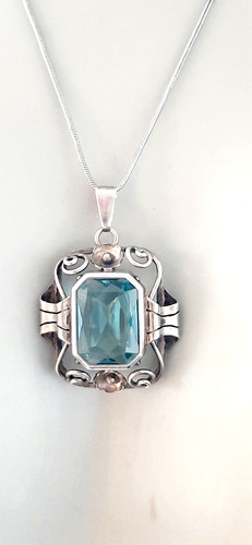 Art deco silber anhänger - deco,