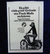 Puch Mofa X 30 originale Werbung aus 1975