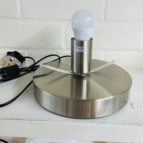 Chrom led lampenfuß - chrom, 8"