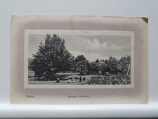 Vintage Postkarte, Queens Garden, Perth (12F)
