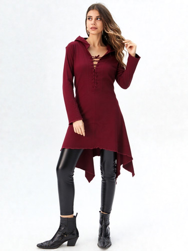 Gugel zipfelkleid shirtjacke - zipfelkleid,