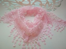 NEU OVP Tuch Halstuch Mantilla Frauen Damen Rosa Süß Geschenkidee Herbst