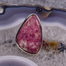 Rubellit Ring, XL, 925er