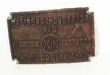 Altes Lokschild Masinska