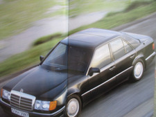 Mercedes Benz 500E Prospekt W124 Feuer & Seide Juli 1991 A3 Format Brocure