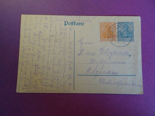 Postkarte hans gleißner - an,
