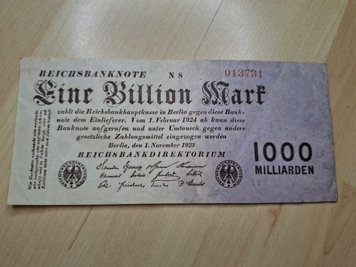 Reichsbanknote billion mark - billion,