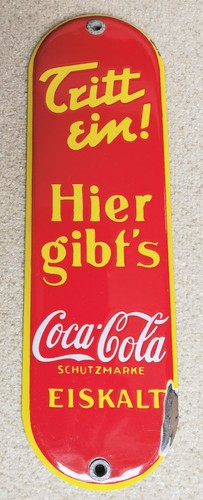 Coca cola emaille - coca, schild,