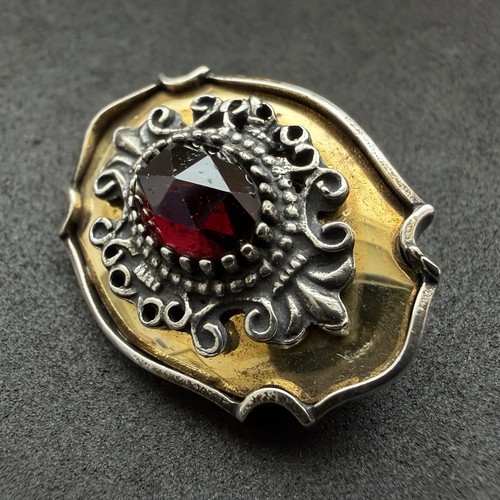 Vintage brosche 835 - vintage, silber