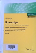 Bilanzanalyse : kompaktes Lern- und Arbeitsbuch mit Online-Training. NWB Studium