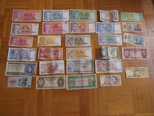 29 alte Geldscheine Banknoten