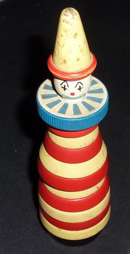Vintage brio stapelclown - brio, holz