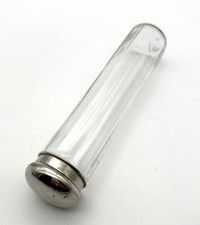 Glas Flakon mit Metalldeckel