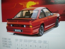 OPEL KALENDER 1988 mit Opel Omega/Corsa/Manta/Ascona/Kadett Lim.+GSi+Cabrio+Cara