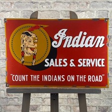 INDISCHES Emailschild 23,6 x