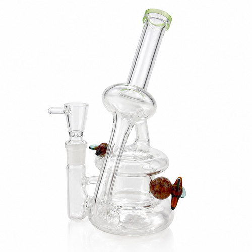 Recycler glasbong biene klar - glasbong,