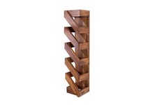 Weinregal Wand Sheesham Holz