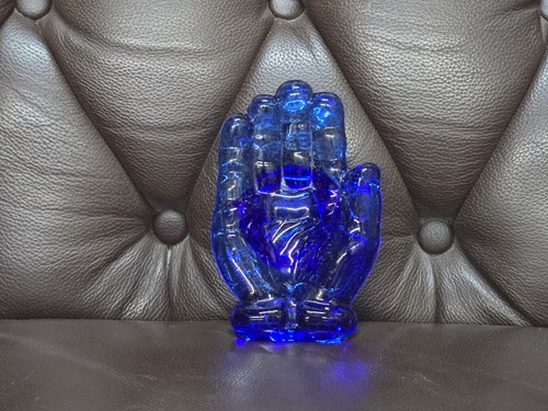 Vintage glas aschenbecher - glas,