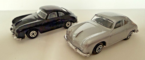Modellauto porsche 356a - 2x,
