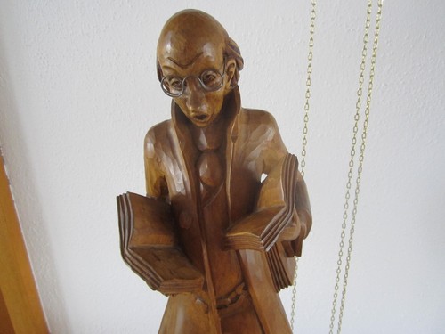 Holz figur der bücherwurm - figur, "der