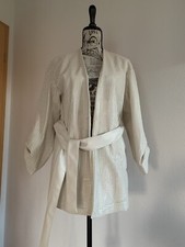 Zara Retro Kunstleder Blazer/ Jacke, Lochmuster, Farbe: Weiß, Gr. S