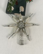 2359/25 Alte Christbaumspitze Weihnachtsbaumspitze Gablonzer ‚Perlen‘