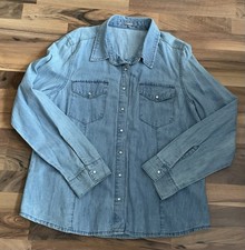 Damen Jeansblusen Hemd Jacke