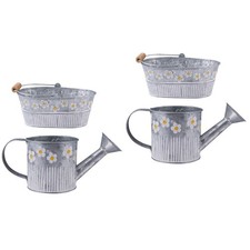  2 Sets Metalleimer Garten