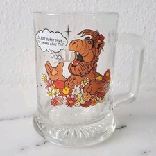 Alf Alien Productions Glas Krug Spruch Vintage 1988 ....Du bist schon okay....