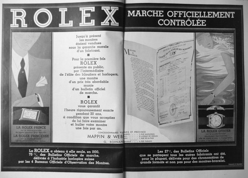 Pressewerbung 1932 rolex les - 1932,
