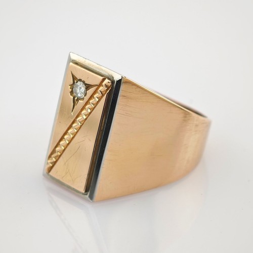 Extravaganter gold herrenring - extravaganter,